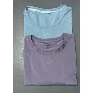 Women's Nike One TShirt Lot Small and Medium Dri-Fit Tops Purple And Blue